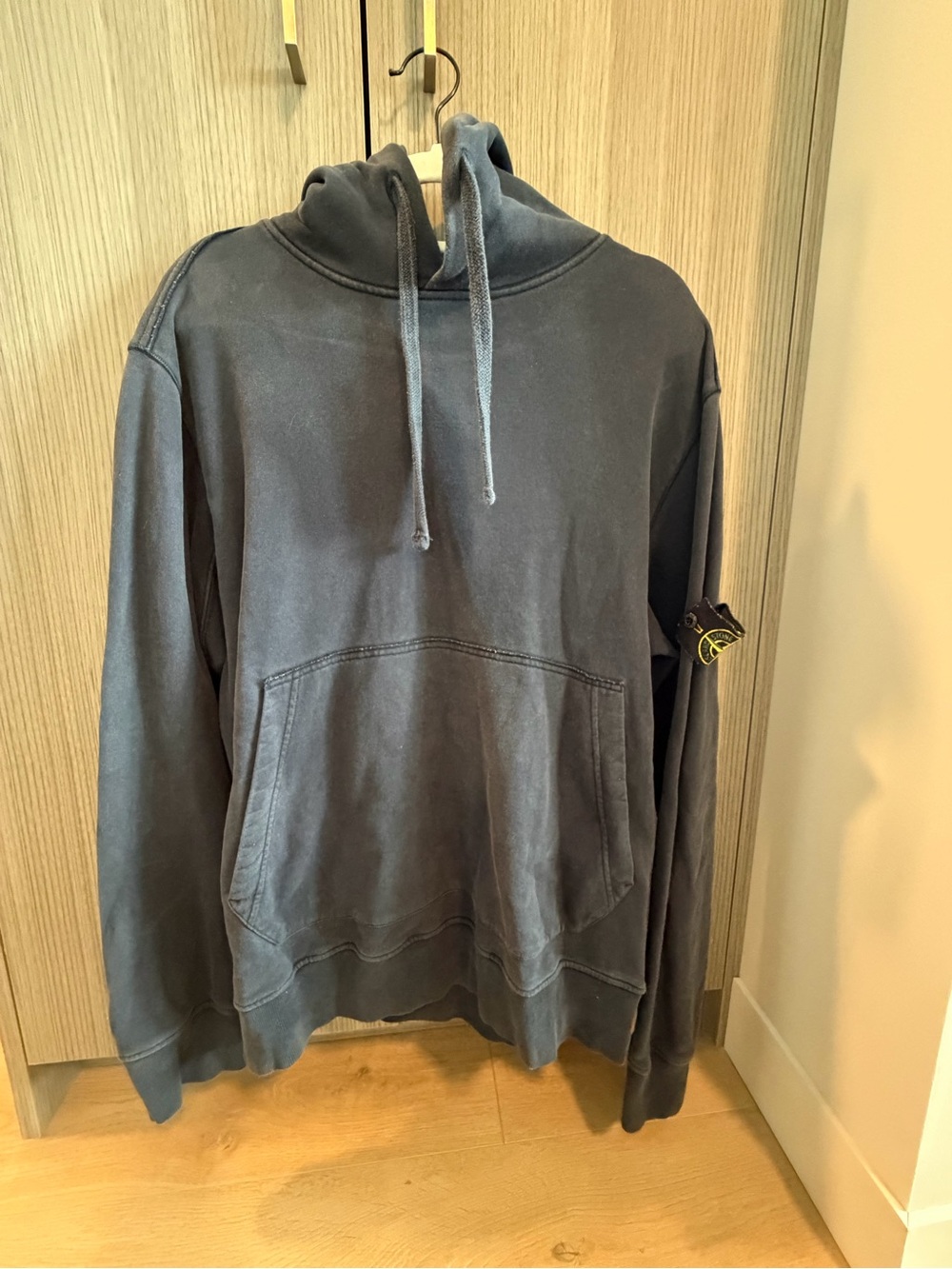 Stone Island Navy Pullover Hoodie Sweatshirt